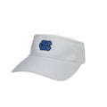 UNC Visor White Athletic Cool Fit Visor with Mini UNC Logo
