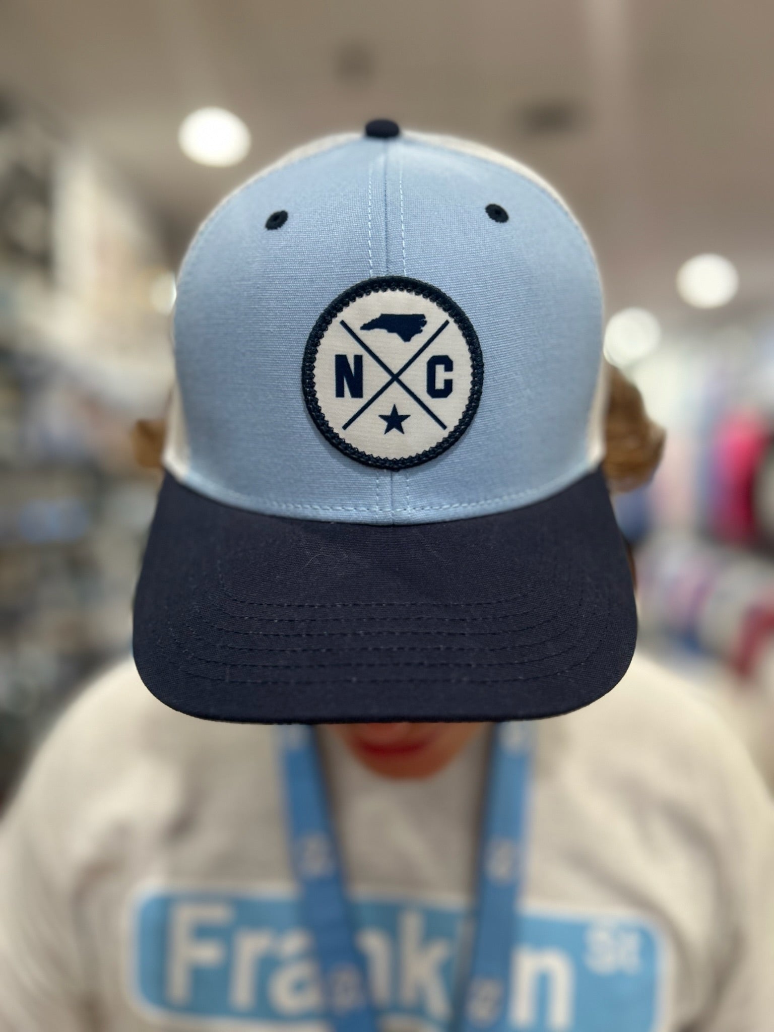 NC Star and State Mid-Pro Trucker Hat Light Blue